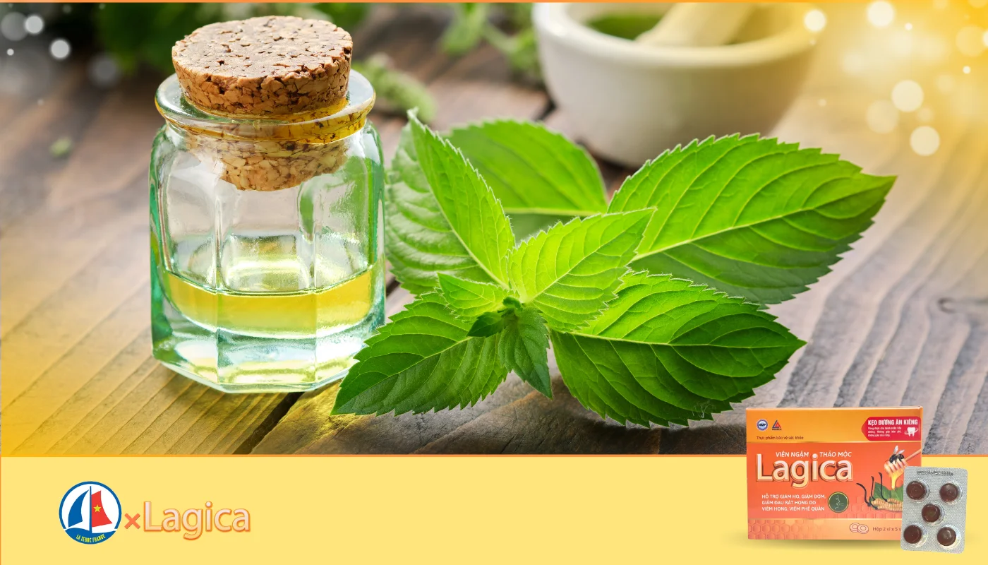 Thành phần Lagica - Tinh Dầu Bạc Hà